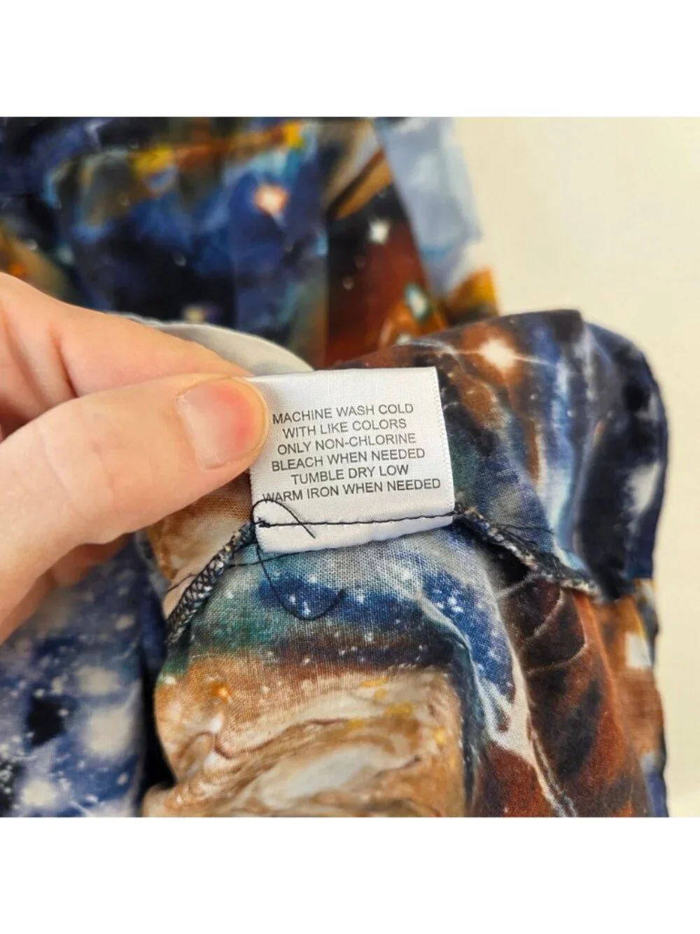 Modcloth Galaxy Print Fit and Flare Dress Blue Constellations Pinup Women's M - Picture 10 of 10